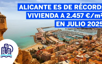 Alicante es de récord: vivienda a 2.457 €/m² en julio 2025