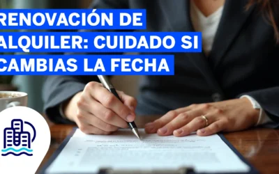 Renovación de alquiler: si cambias la fecha, es considerado uno nuevo