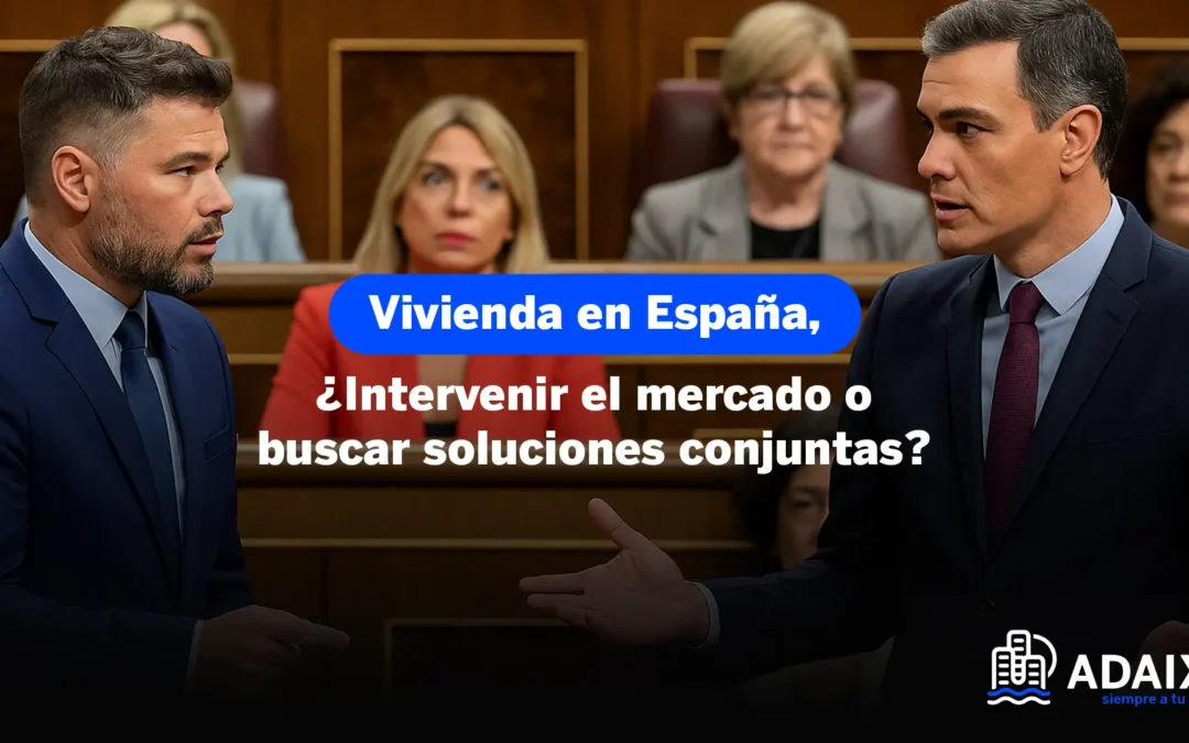 Vivienda en España, ¿Intervenir el mercado o buscar soluciones conjuntas?